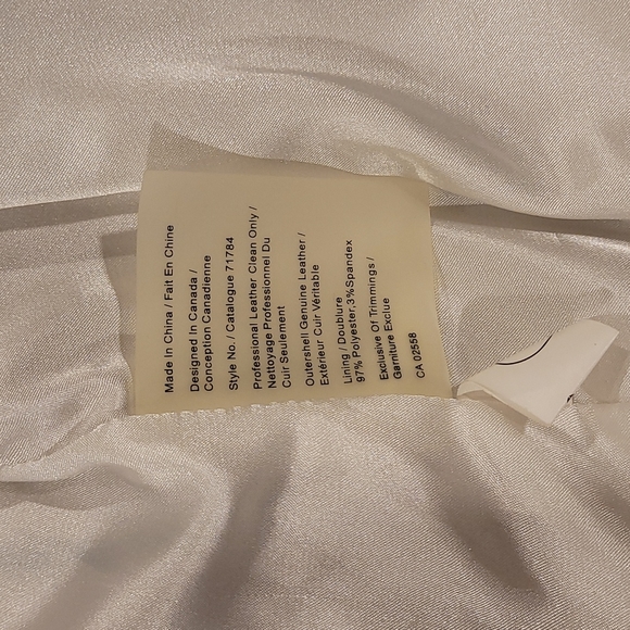 Danier white leather coat - Picture 8 of 14